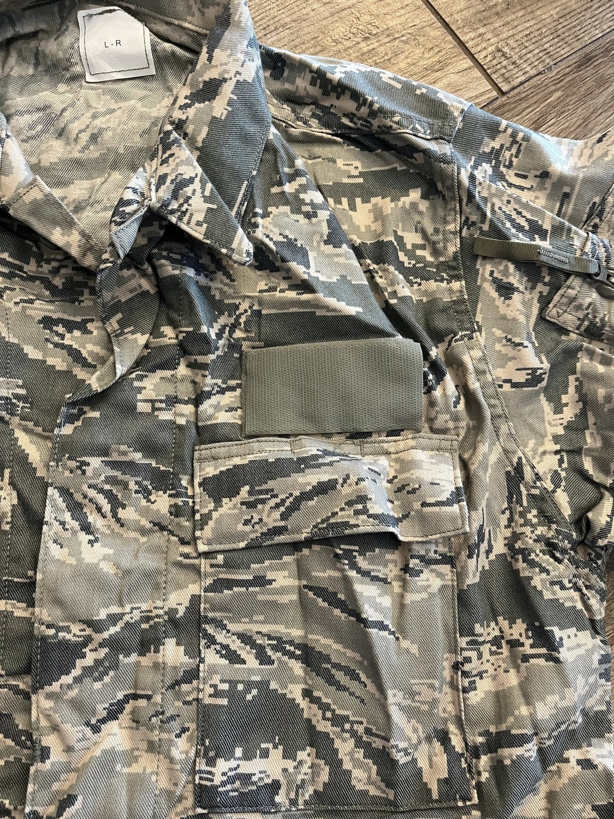 US Air Force ABU Coat Digital Tiger Stripe Propper Size Large Regular Military