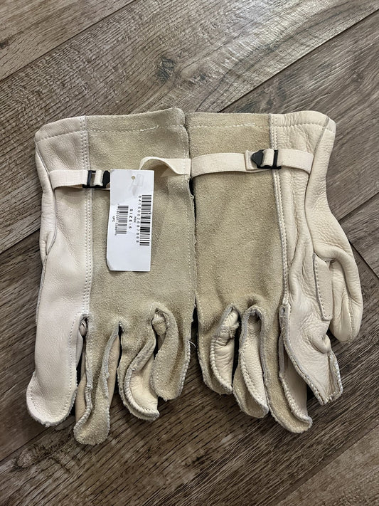 New US Military Issue Heavy Duty Cattlehide Leather Gloves Size 5