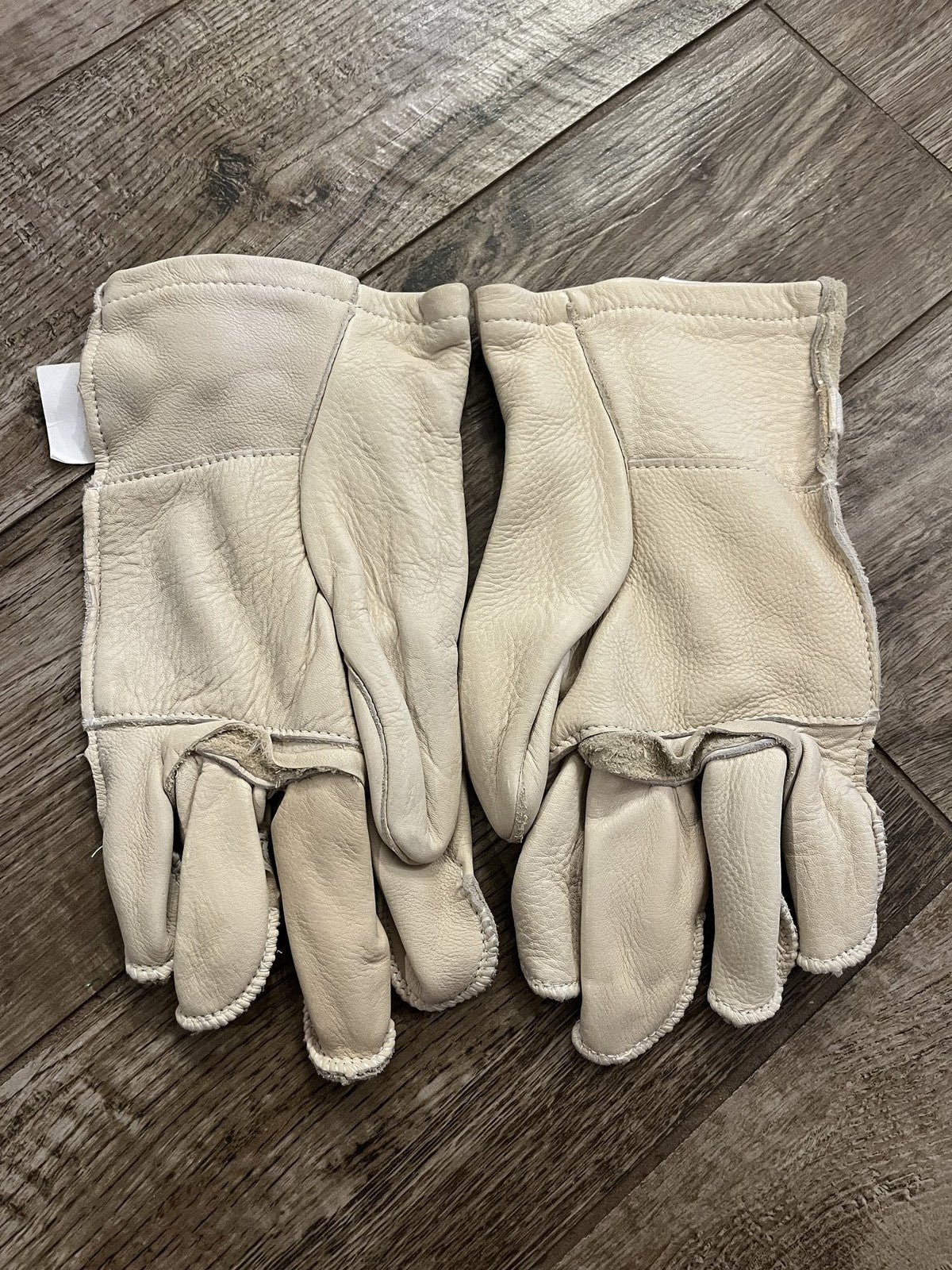 New US Military Issue Heavy Duty Cattlehide Leather Gloves Size 5