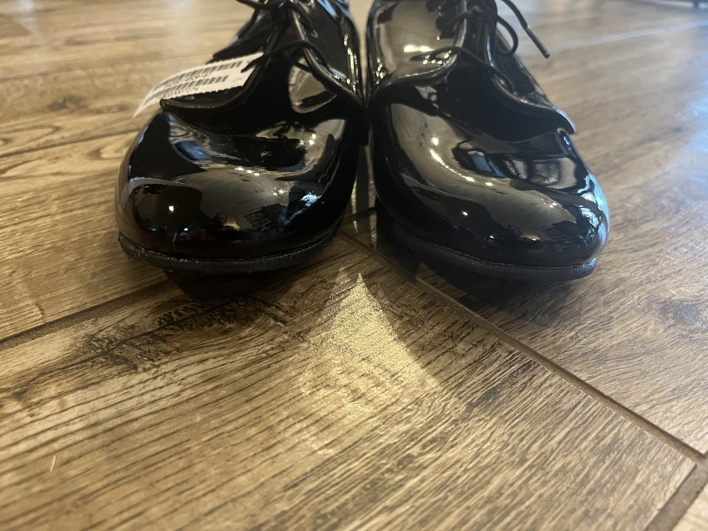 Women’s Capps Military Dress Oxford Shoes Black Patent Leather Size 8.5 C