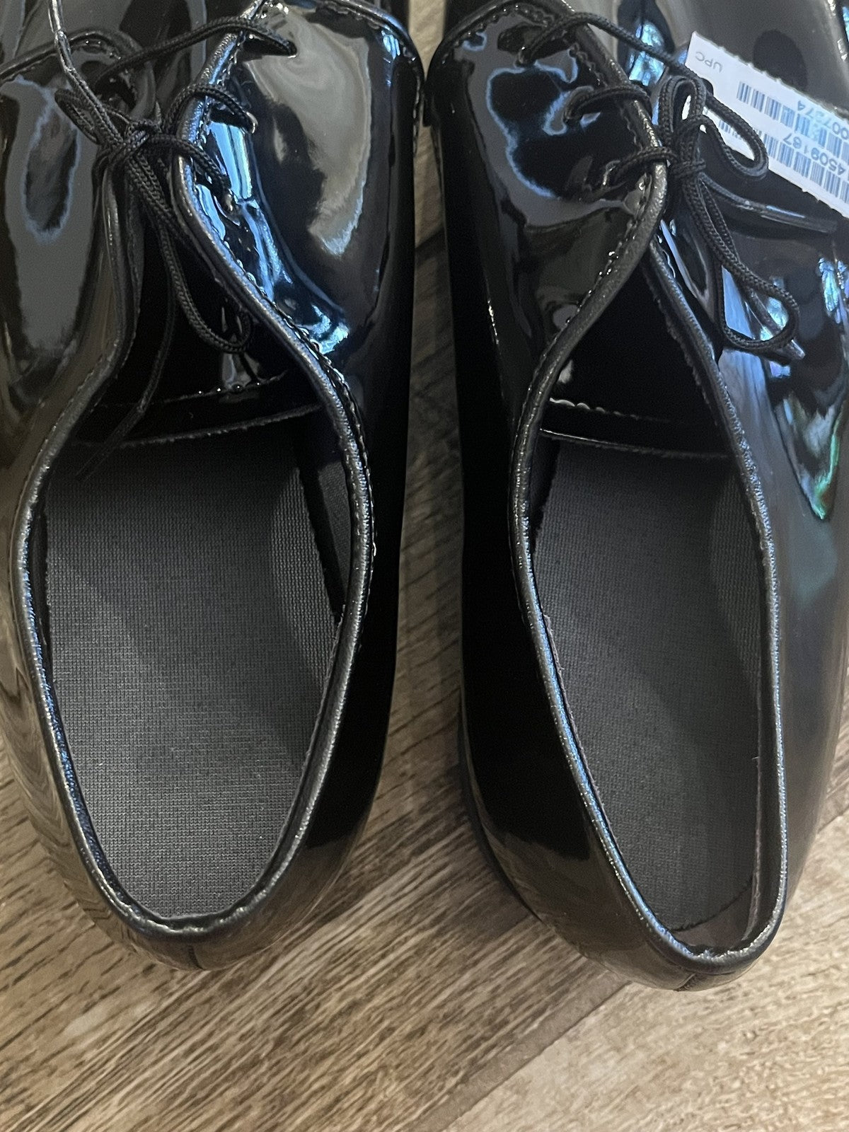 Women’s Capps Military Dress Oxford Shoes Black Patent Leather Size 8.5 C
