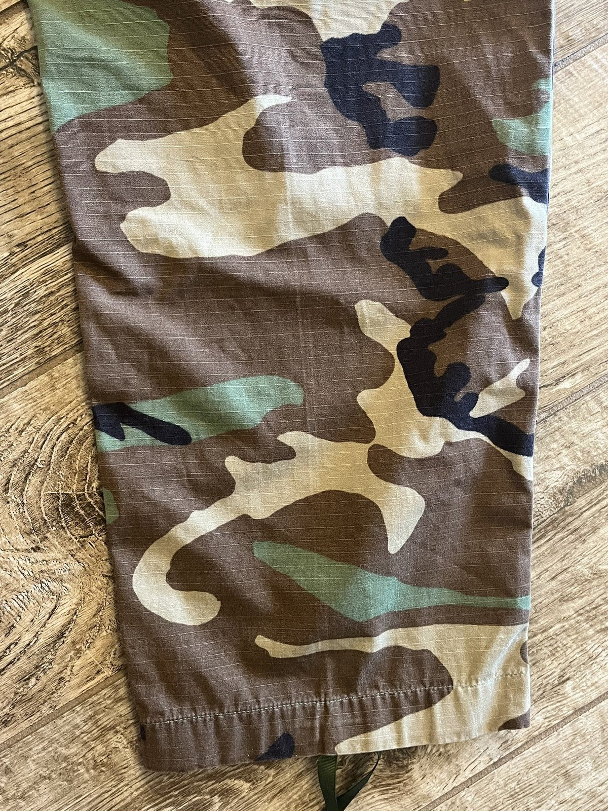 US Military Woodland Camo BDU Trousers Small Short Ripstop Combat Pants Surplus