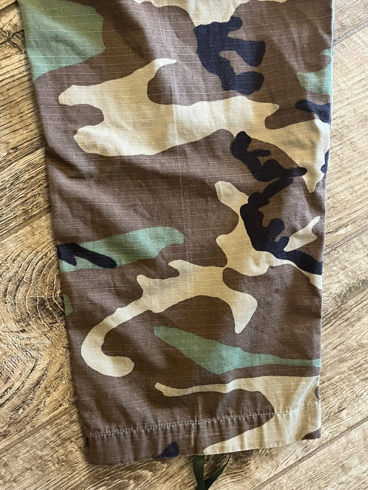 US Military Woodland Camo BDU Trousers Small Short Ripstop Combat Pants Surplus