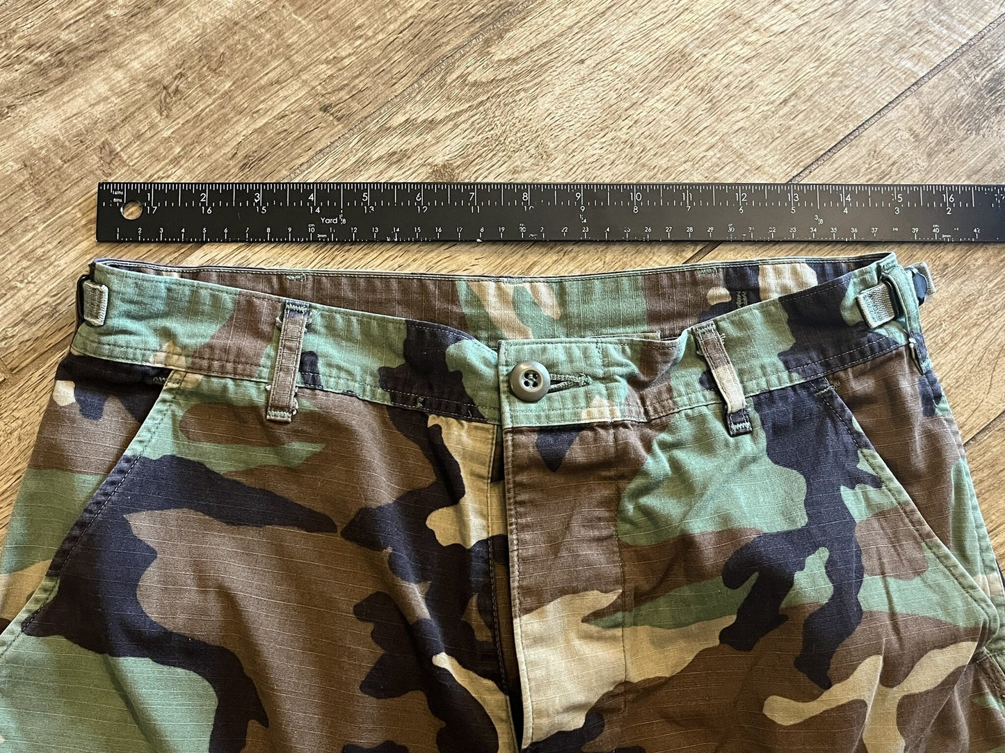 US Military Woodland Camo BDU Trousers Small Short Ripstop Combat Pants Surplus