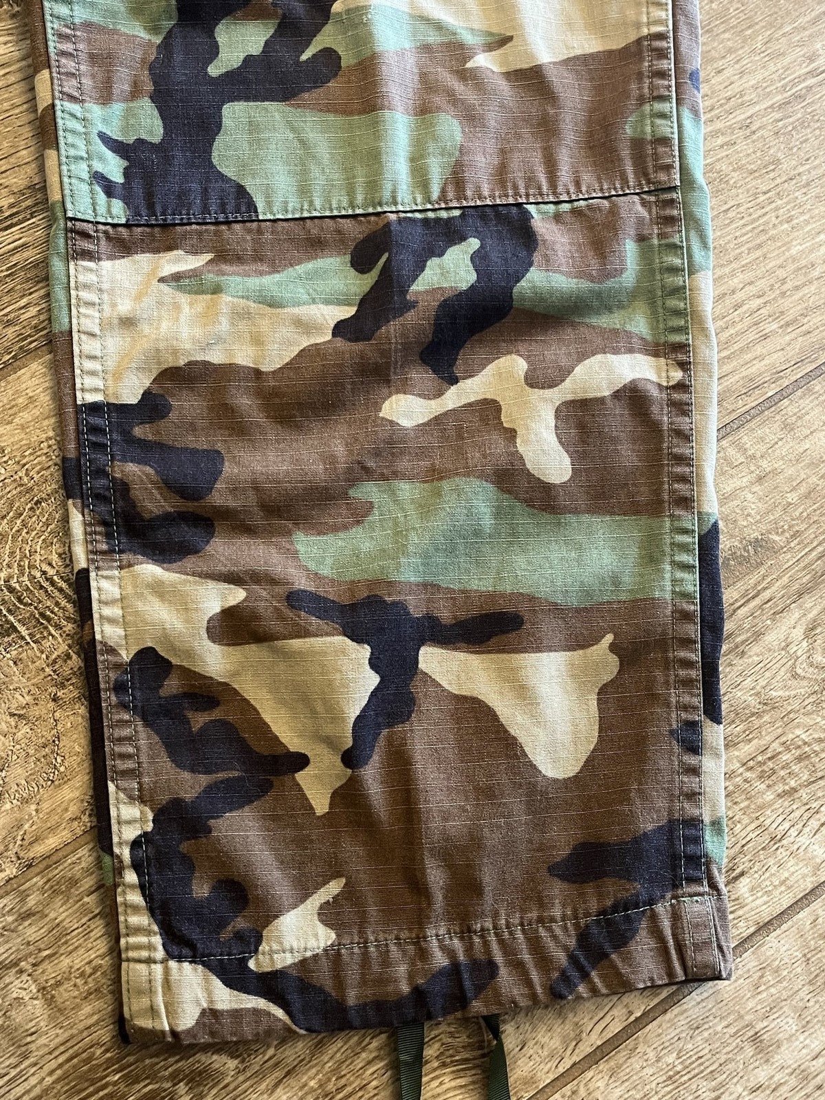 US Military Woodland Camo BDU Trousers Small Short Ripstop Combat Pants Surplus