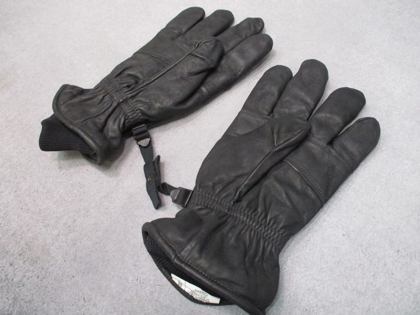US Military Intermediate Cold/Wet Weather Leather Gloves Black Size XXL
