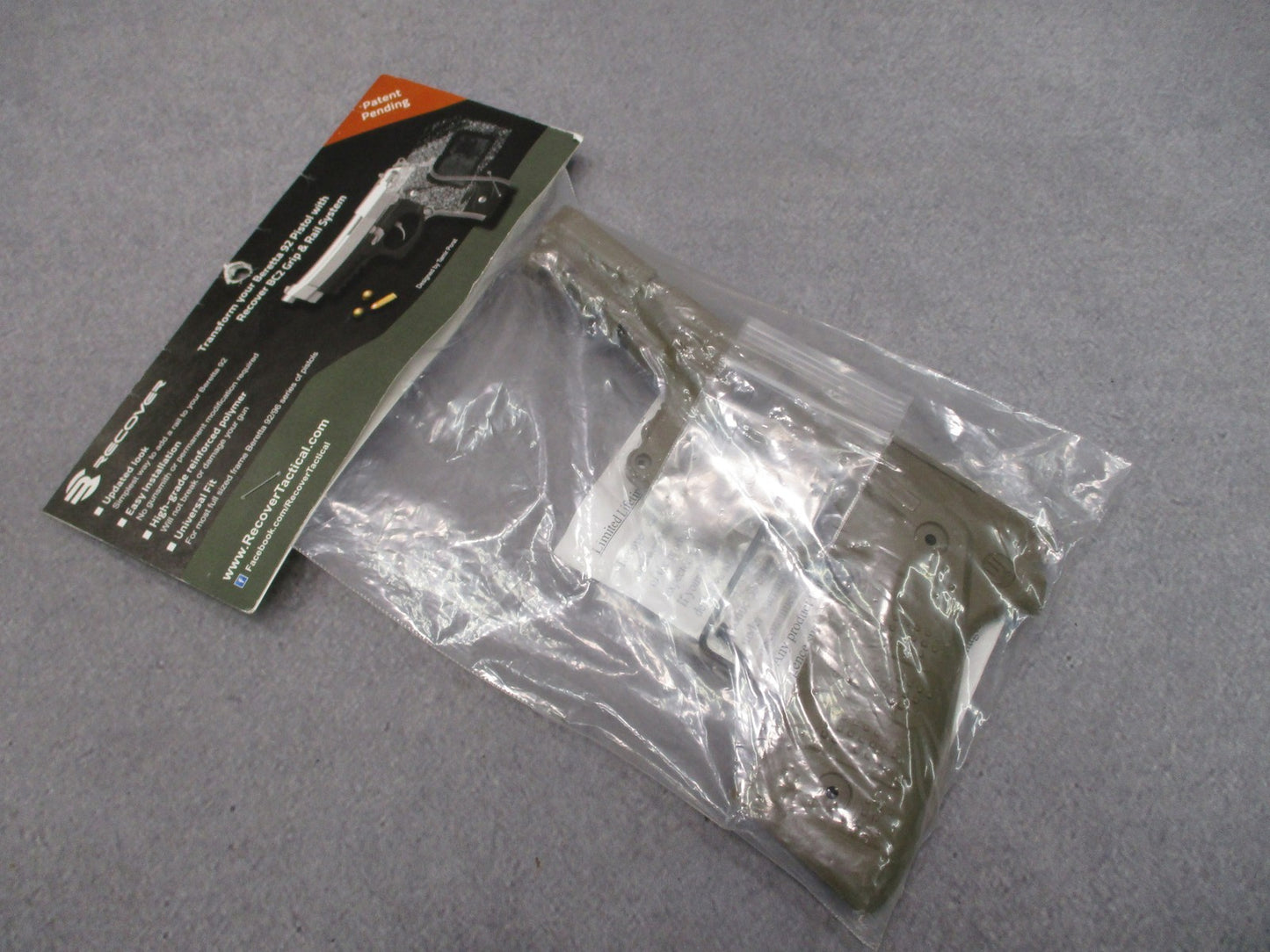 Recover Tactical BC2 Grip & Rail System for Beretta 92/96 - Tan