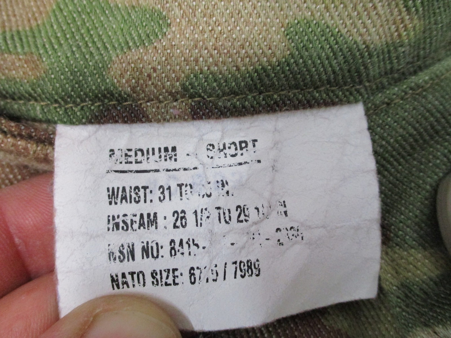 US Army Advanced Combat Pants Multicam Flame Resistant Medium Short Tactical