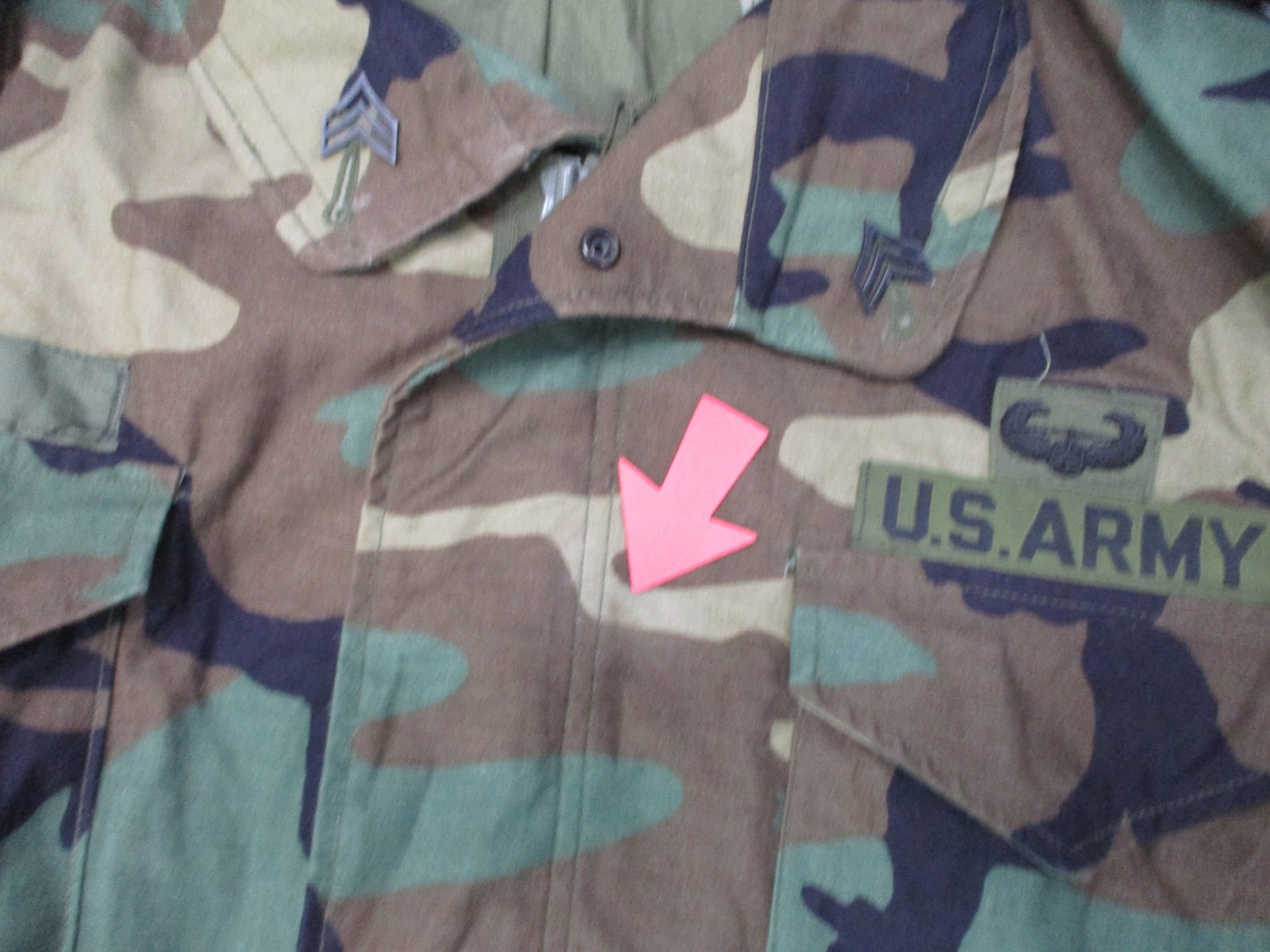 MILITARY USGI ARMY WOODLAND BDU M-65 FIELD JACKET X-LARGE/LONG COLD WEATHER COAT