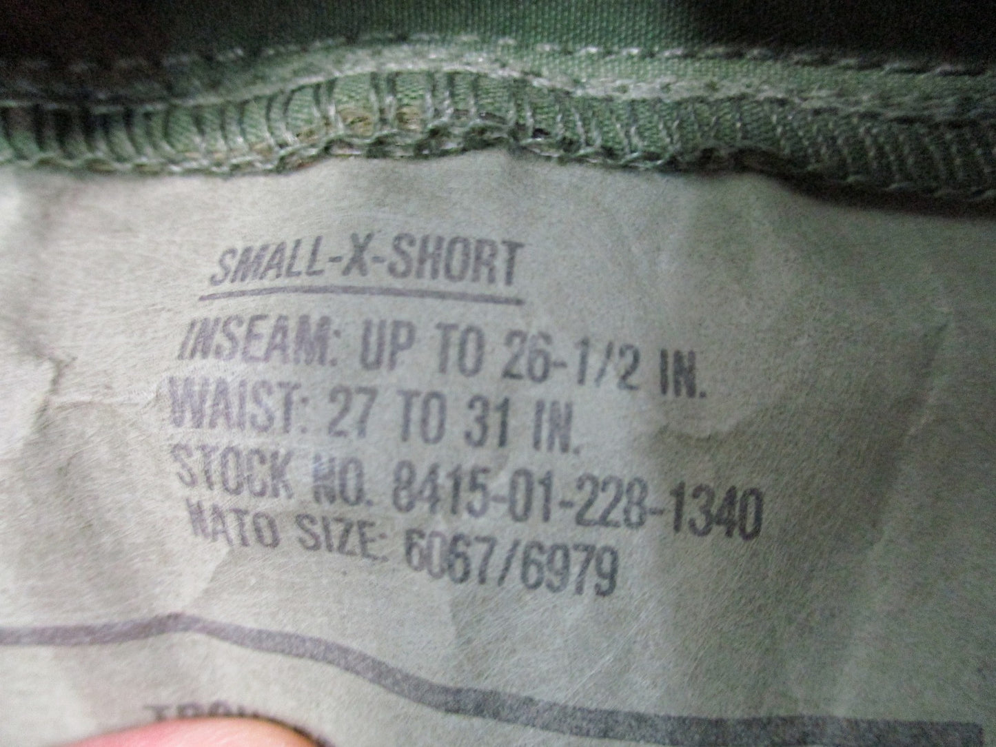 US Military ECWCS Gore-Tex Trousers Woodland Camo Small X-Short Waterproof Pants