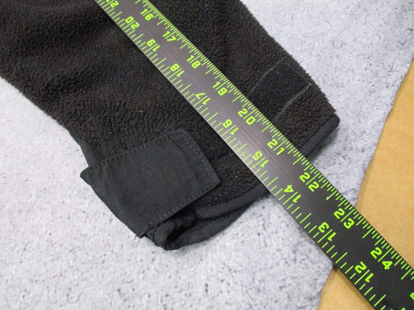 Mens Polartec Black Full Zip Fleece Jacket Reinforced Shoulders Size Large