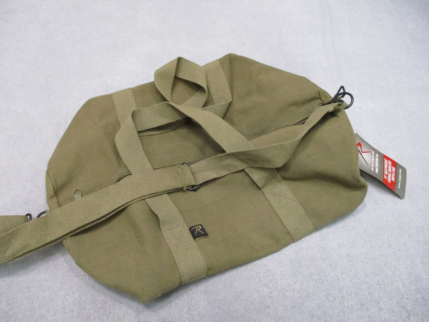 Rothco 19" Heavyweight Canvas Shoulder Duffle Bag O.D. Green Tactical 2241 New