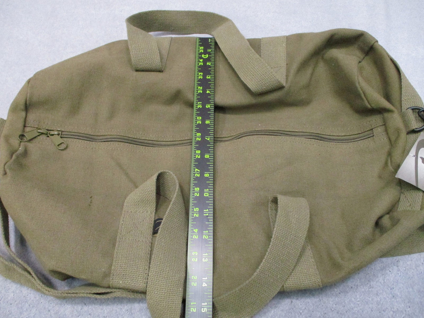 Rothco 19" Heavyweight Canvas Shoulder Duffle Bag O.D. Green Tactical 2241 New