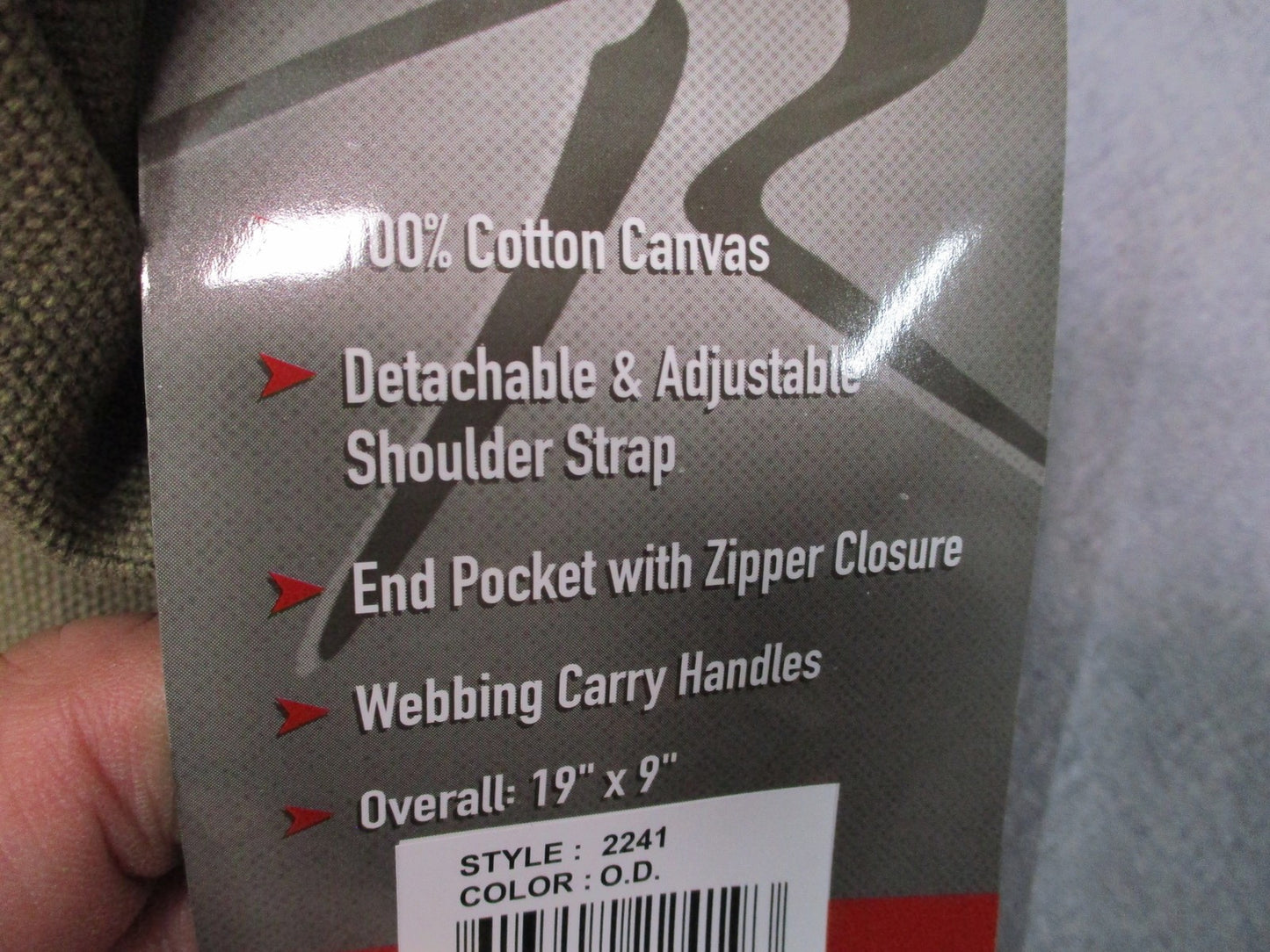 Rothco 19" Heavyweight Canvas Shoulder Duffle Bag O.D. Green Tactical 2241 New