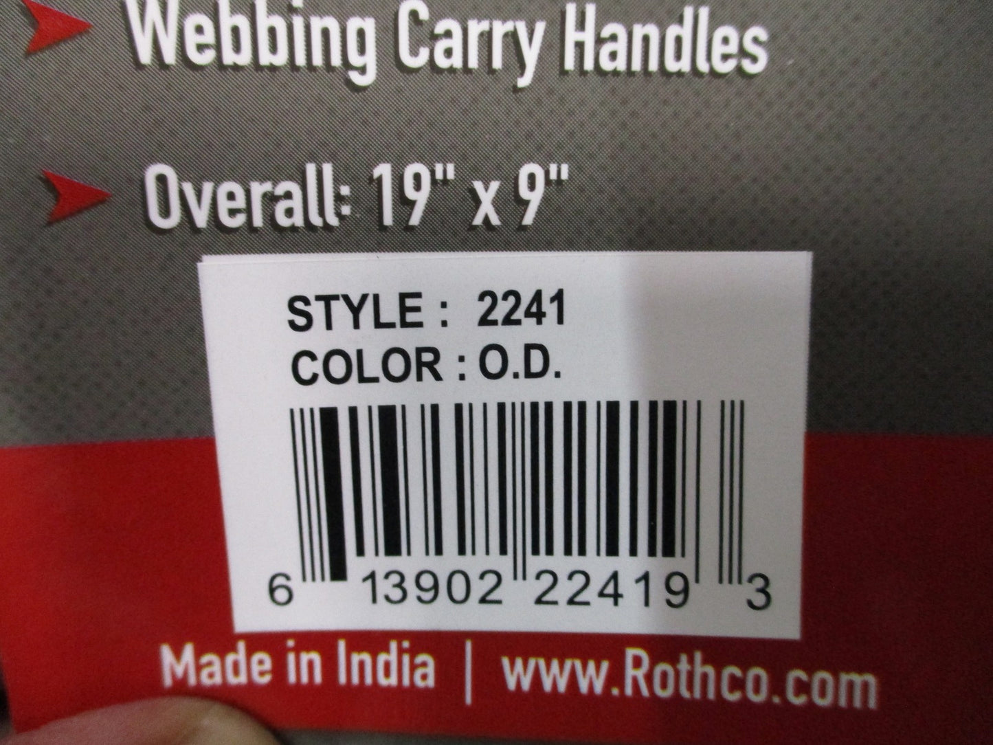 Rothco 19" Heavyweight Canvas Shoulder Duffle Bag O.D. Green Tactical 2241 New