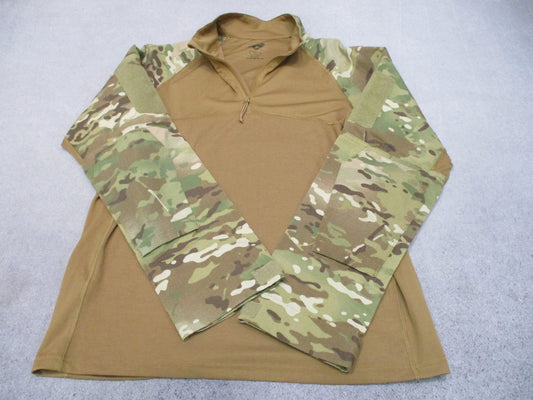 Condor Tactical Combat Shirt Multicam Quarter Zip Men's Large Excellent Cond.