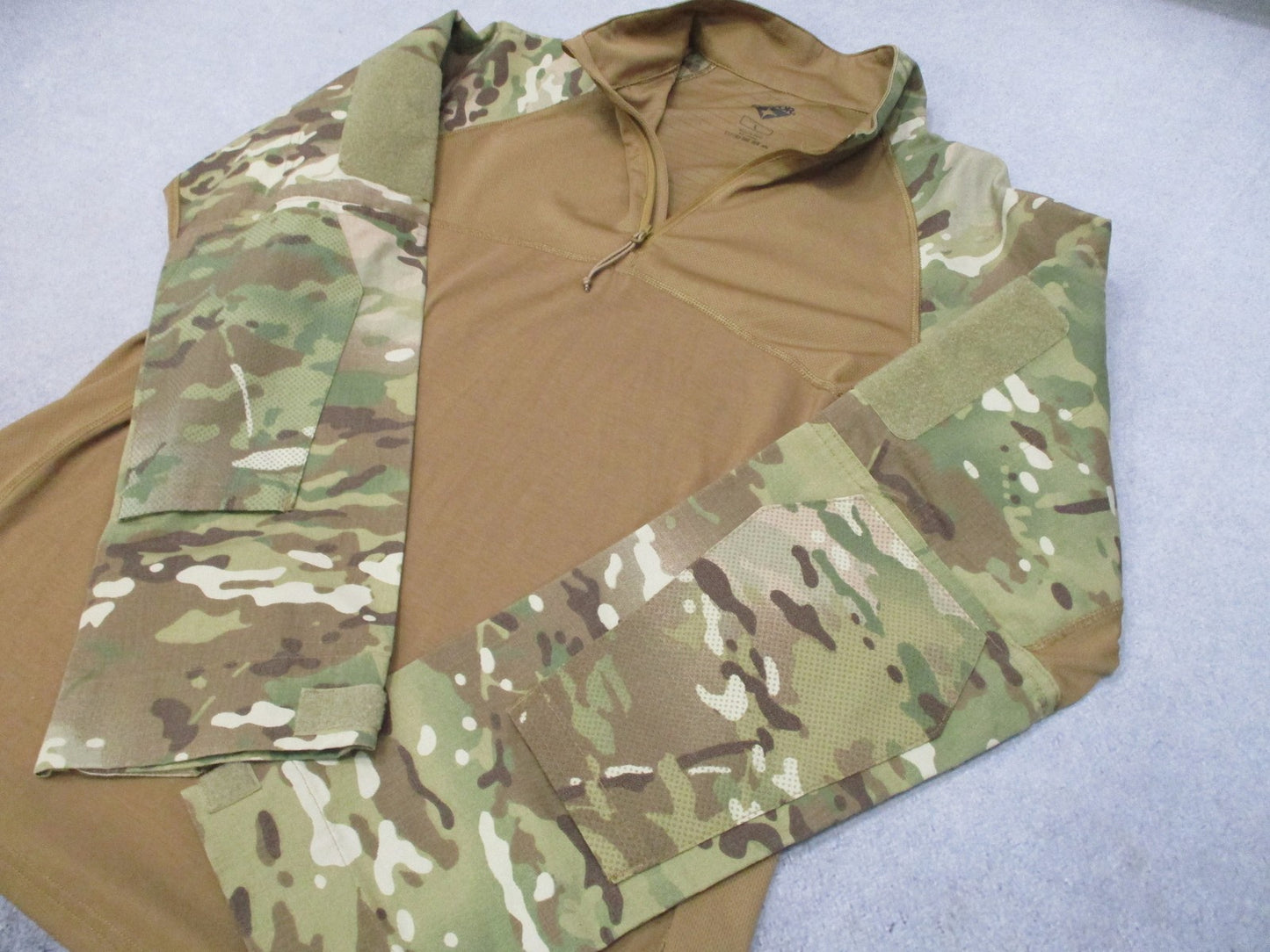 Condor Tactical Combat Shirt Multicam Quarter Zip Men's Large Excellent Cond.