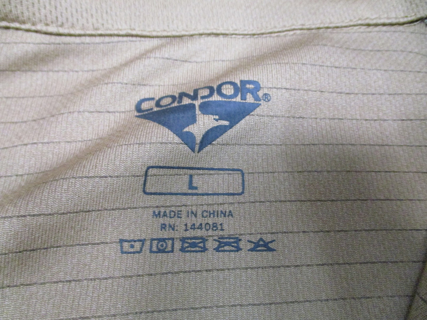 Condor Tactical Combat Shirt Multicam Quarter Zip Men's Large Excellent Cond.