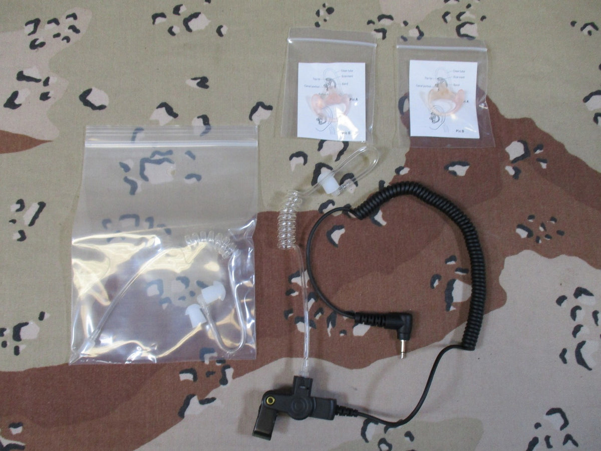Code Red Headsets Silent Jr 2.5mm Earpiece Kit for Kenwood Speaker Clear Tube