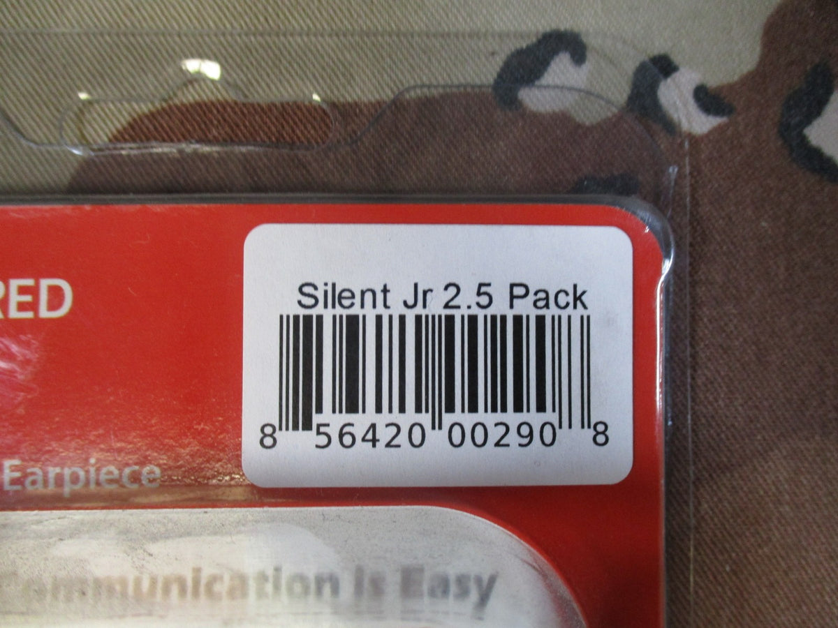 Code Red Headsets Silent Jr 2.5mm Earpiece Kit for Kenwood Speaker Clear Tube