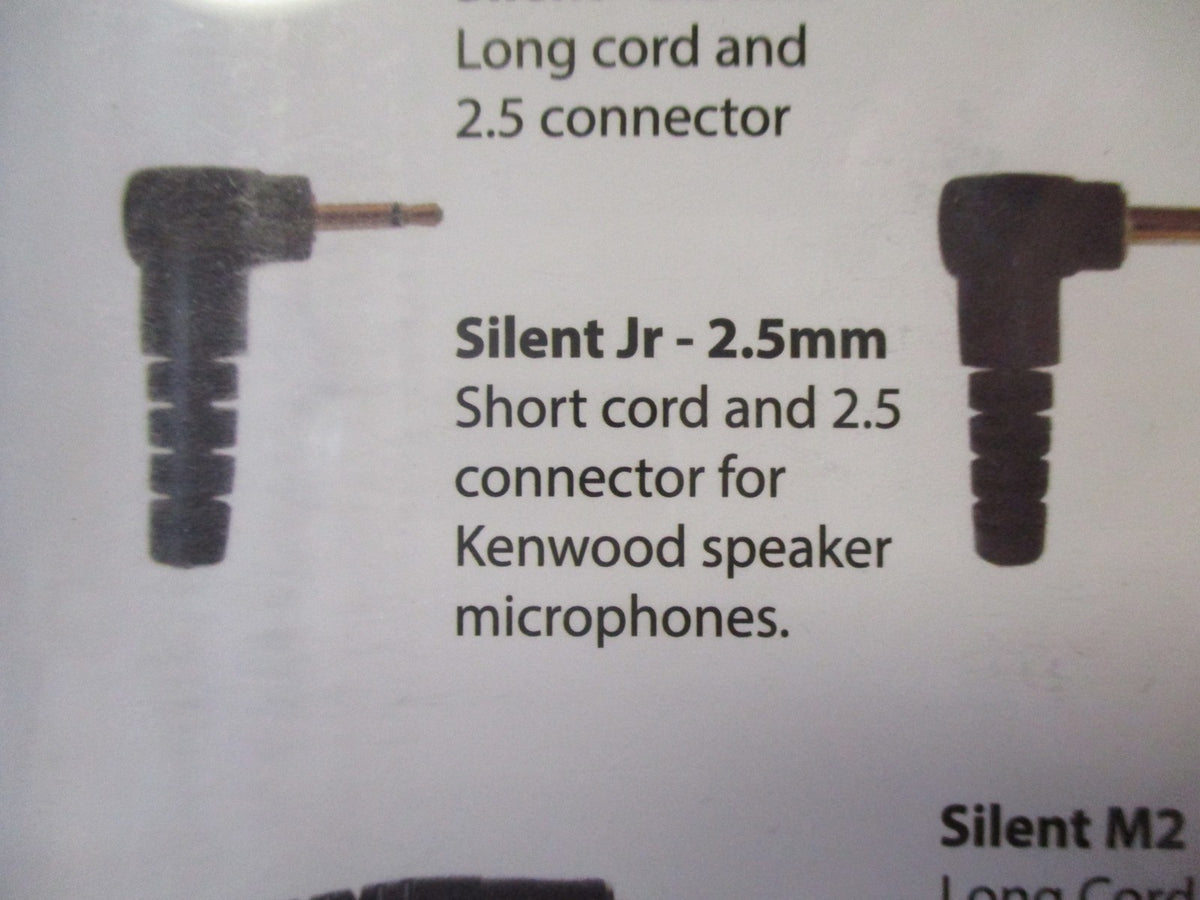 Code Red Headsets Silent Jr 2.5mm Earpiece Kit for Kenwood Speaker Clear Tube