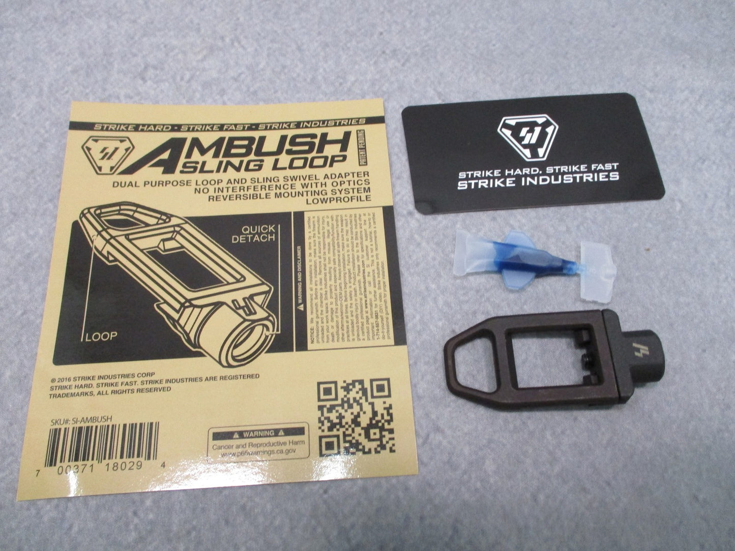 Strike Industries Ambush Sling Loop SI-AMBUSH Low Profile Adapter New