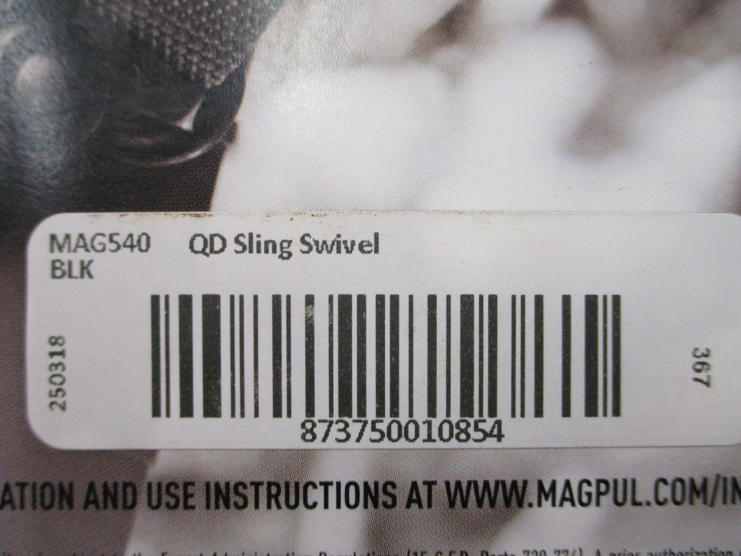 Magpul QD Sling Swivel MAG540 Push-Button Quick Detach 1-1/4" Webbing New