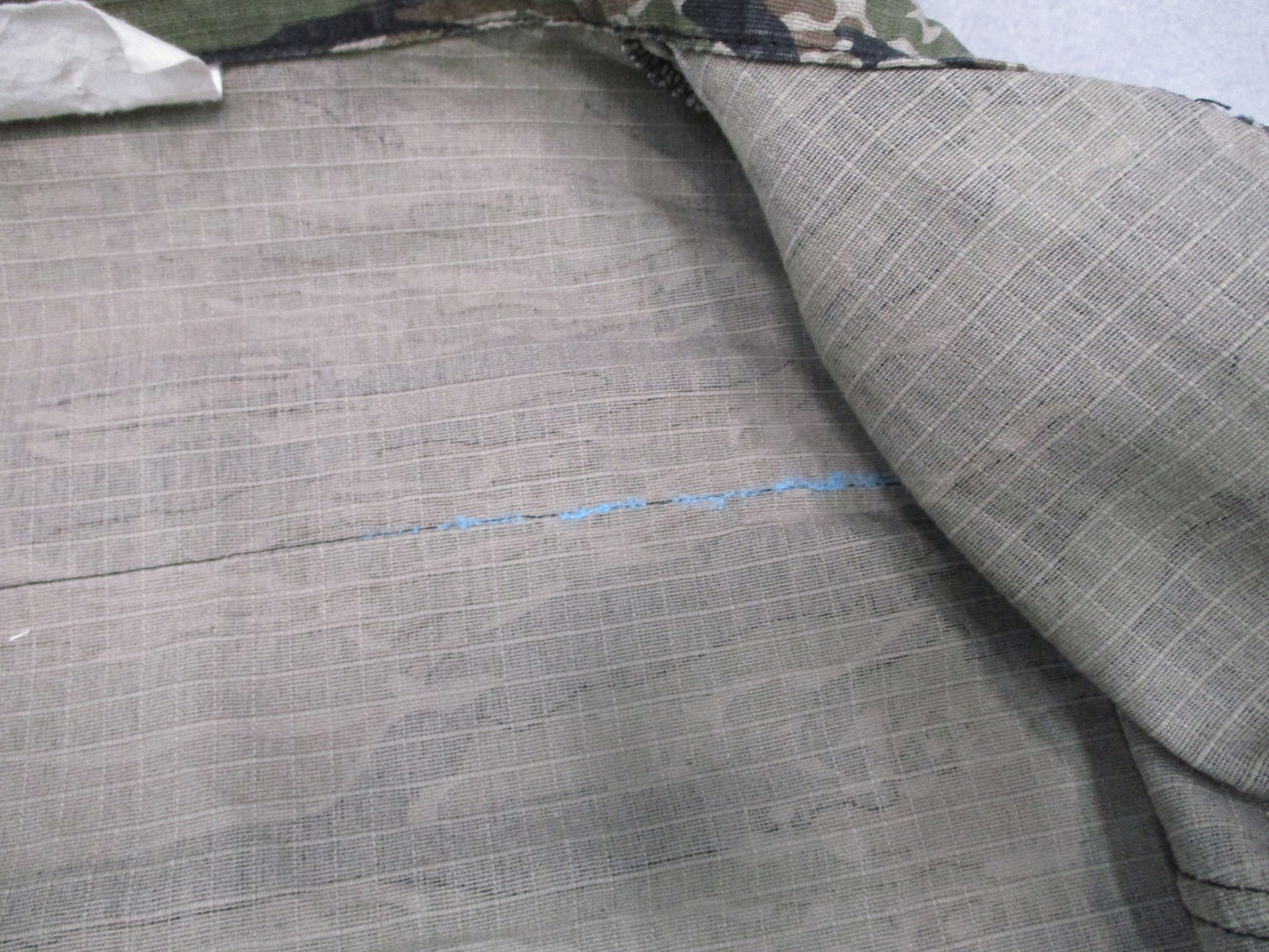 Vintage Tiger Stripe Camo BDU Shirt 100% Cotton Rip-Stop Men's Small Regular