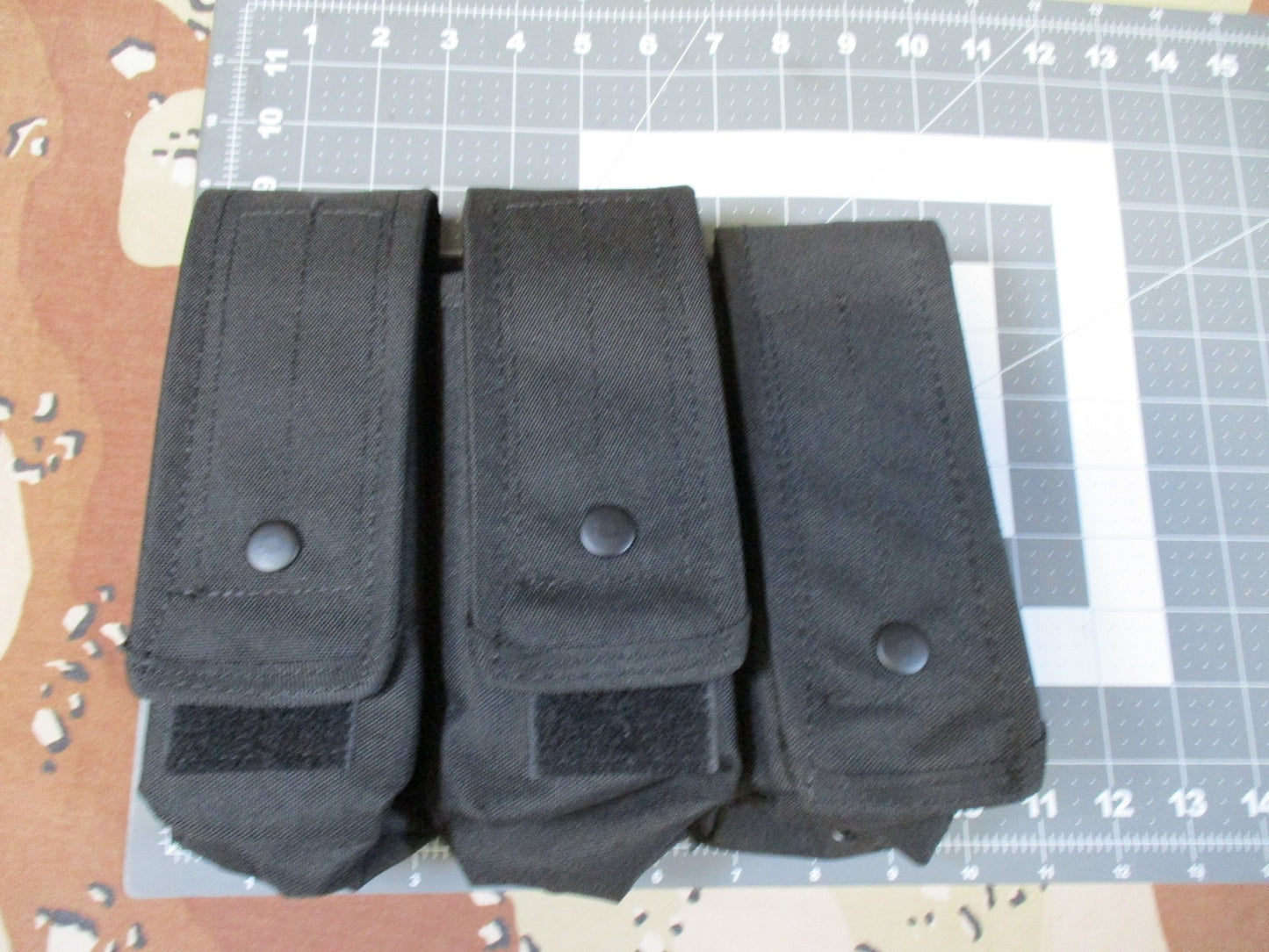 Fox Tactical Triple Mag Pouch Black Modular Compatible New