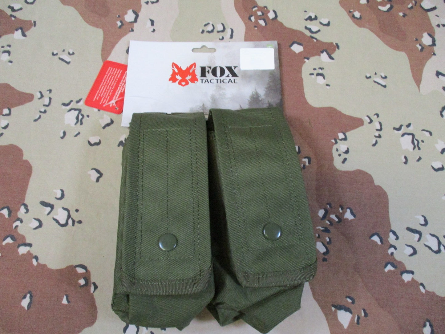 Fox Tactical 57-020 Dual Magazine Pouch Olive Drab Modular New