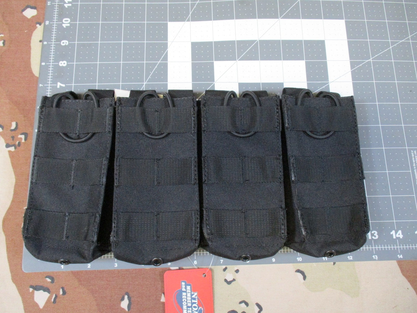 Fox Tactical 120-Round Quick Deploy Pouch Black 4-Cell Molle Mag Pouch New