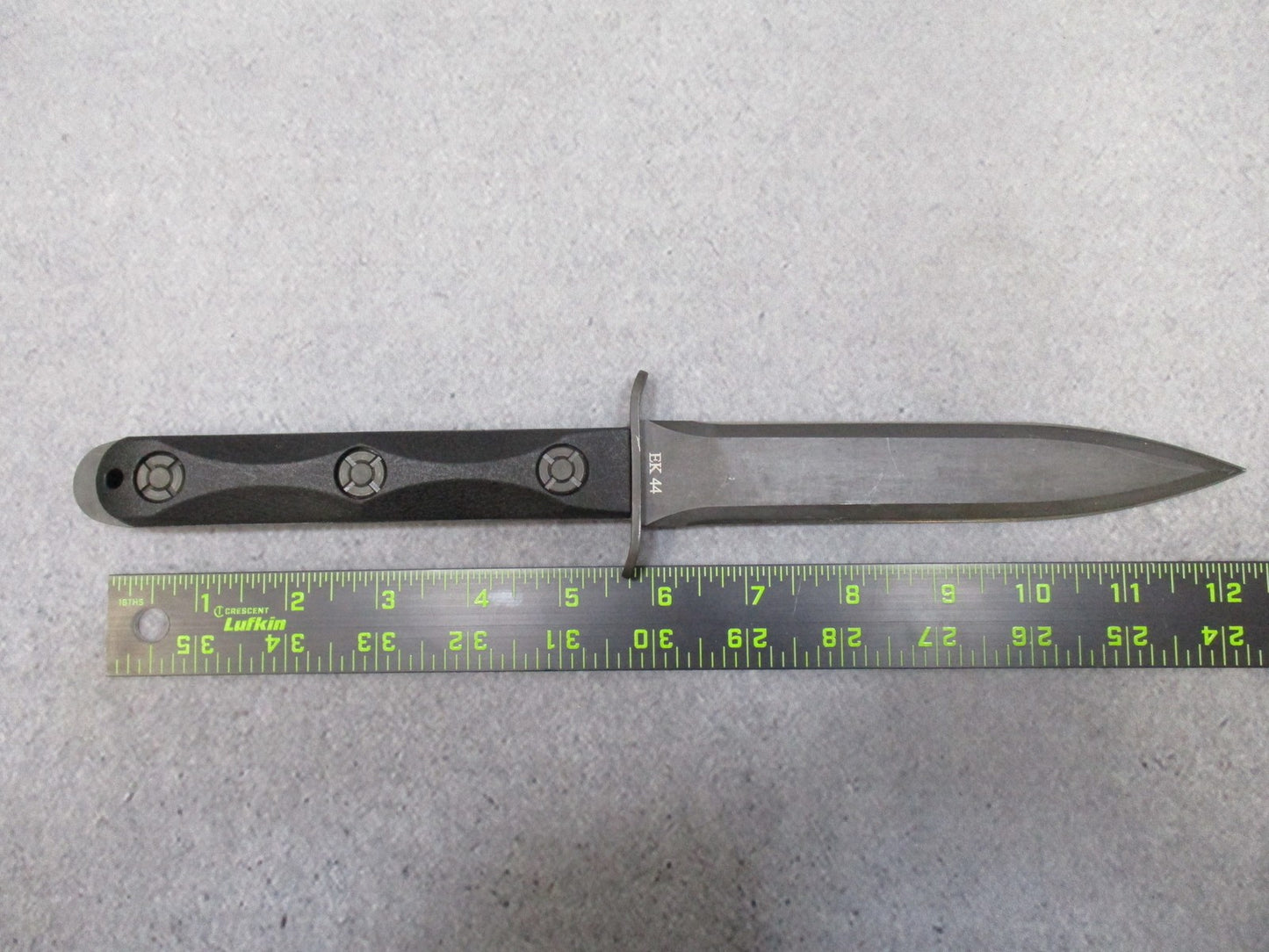 KA-BAR EK44 Commando Knife John Ek Fixed Blade w/ Leather Sheath Used