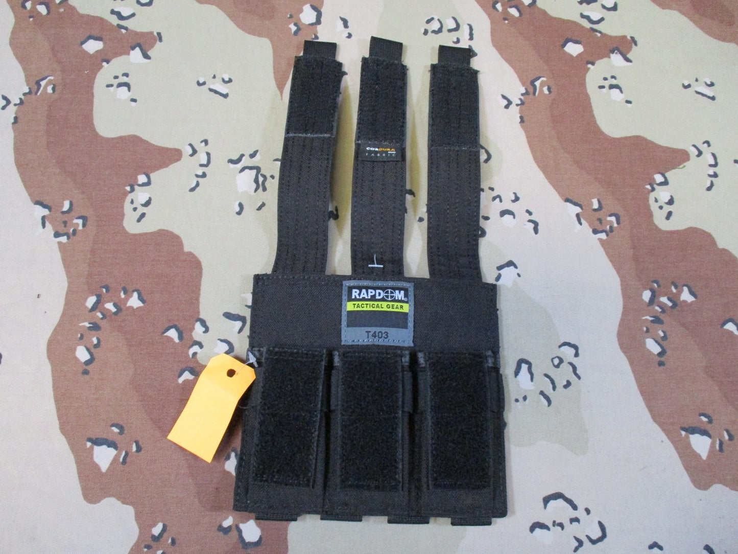 Rapdom Tactical Gear T403 Triple Magazine Pouch MOLLE Cordura Black