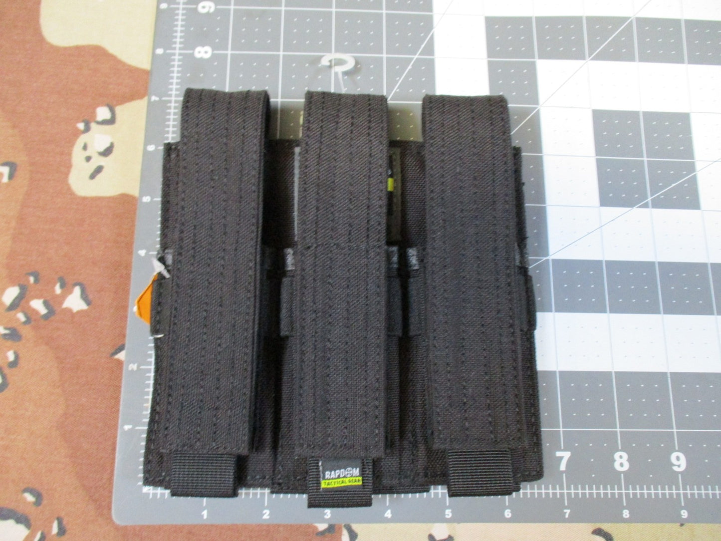 Rapdom Tactical Gear T403 Triple Magazine Pouch MOLLE Cordura Black