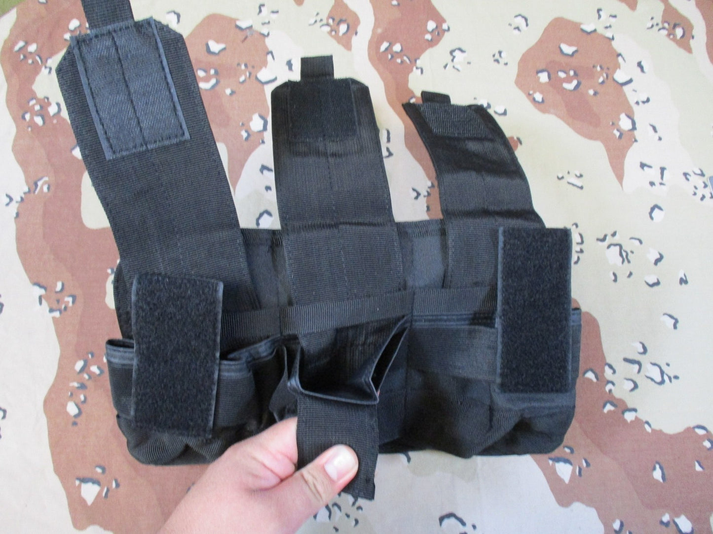 Rothco Universal MOLLE Triple Mag Rifle Pouch Black Tactical Gear New