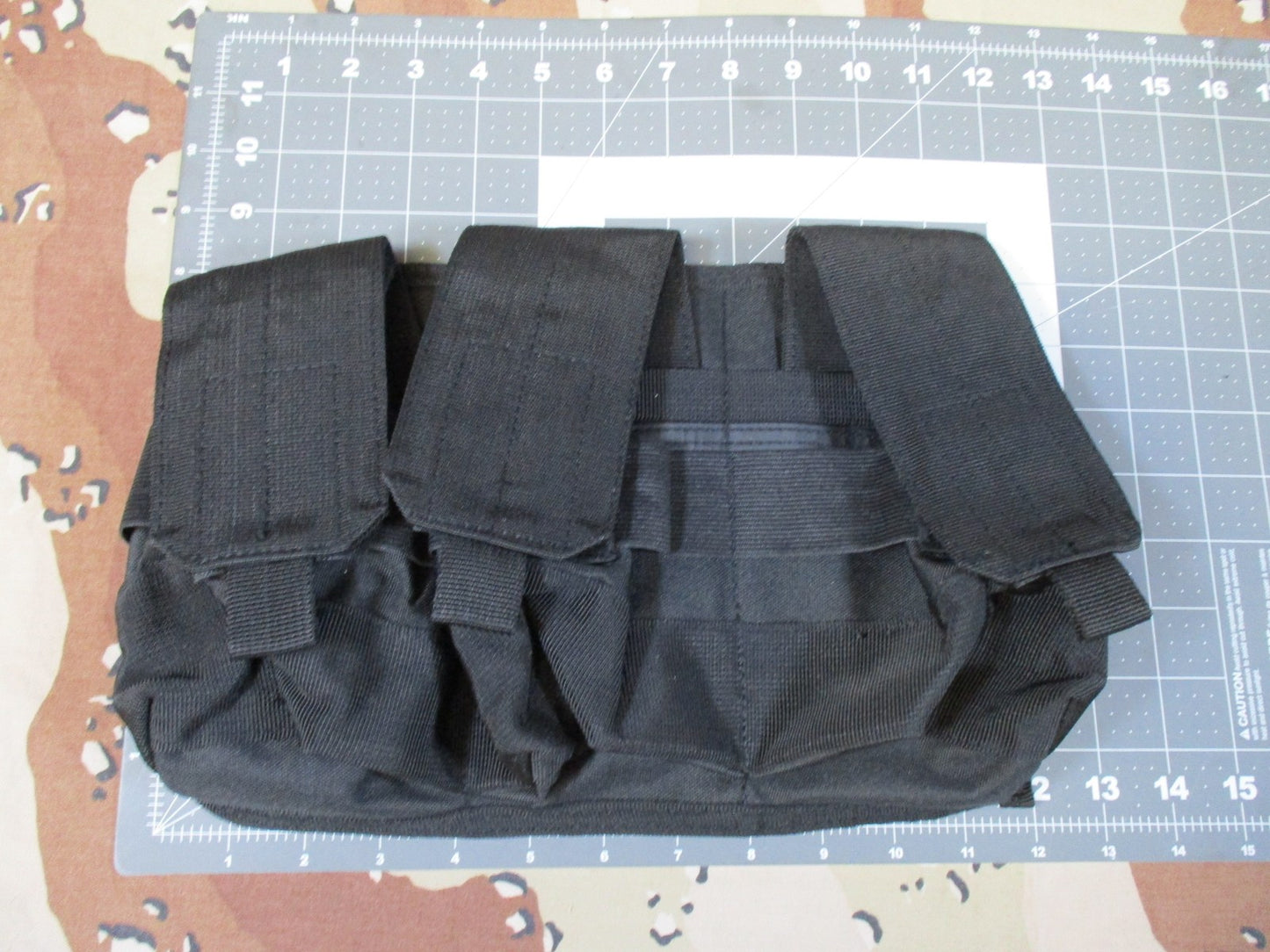 Rothco Universal MOLLE Triple Mag Rifle Pouch Black Tactical Gear New