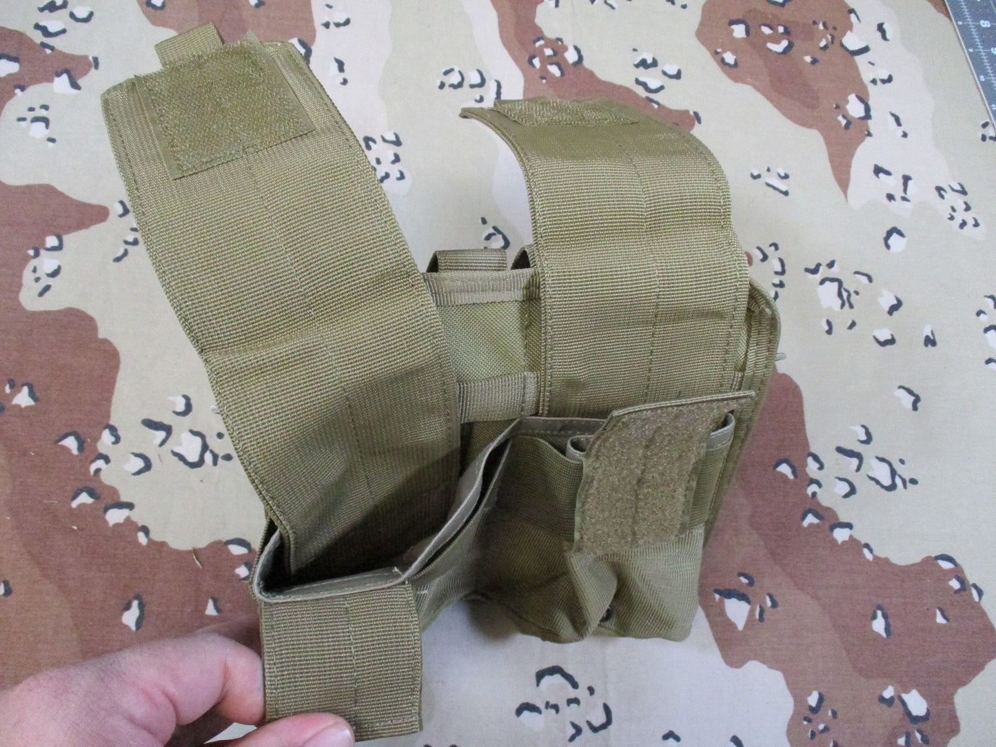 Rothco Universal Double Mag Rifle Pouch Coyote MOLLE Compatible Tactical Gear