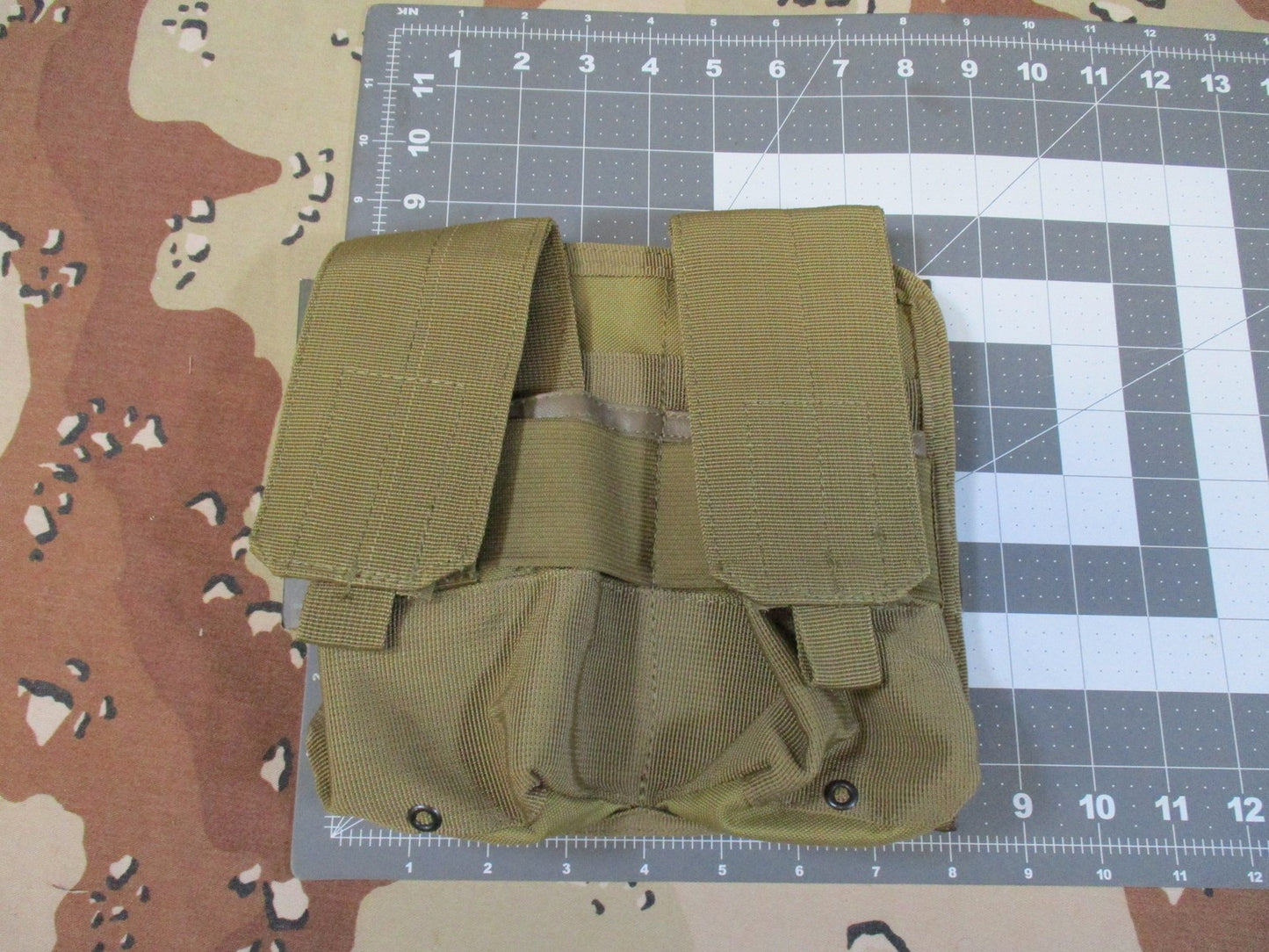 Rothco Universal Double Mag Rifle Pouch Coyote MOLLE Compatible Tactical Gear