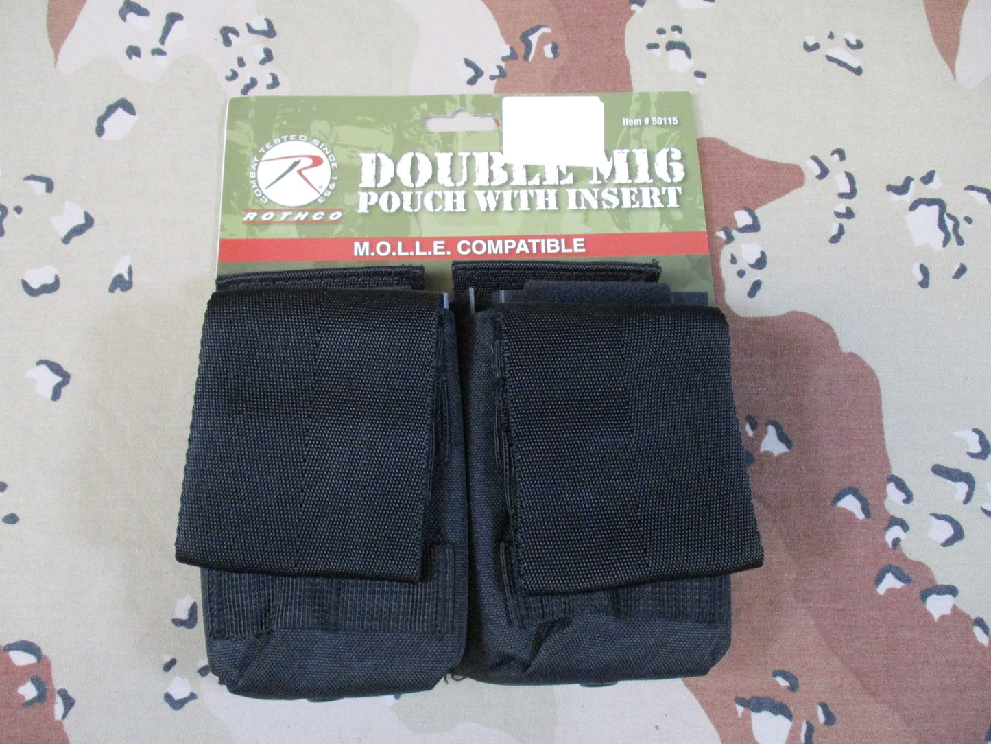 Rothco Double Mag Pouch speed reload MOLLE Compatible Tactical Gear Black