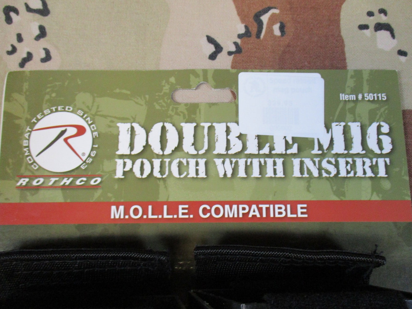 Rothco Double Mag Pouch speed reload MOLLE Compatible Tactical Gear Black