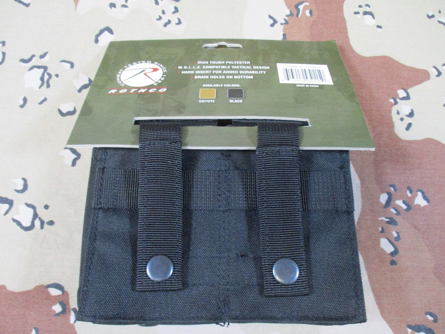 Rothco Double Mag Pouch speed reload MOLLE Compatible Tactical Gear Black
