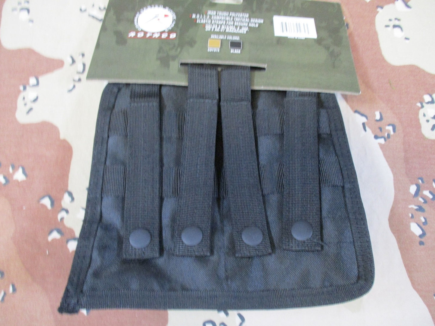 Rothco Universal Double Mag Rifle Pouch MOLLE Compatible Black Tactical Gear New