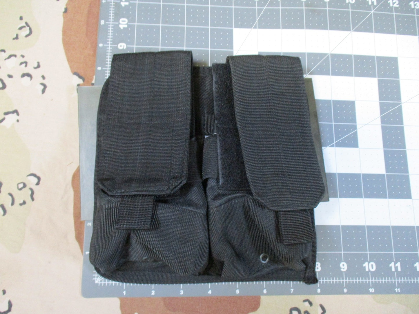 Rothco Universal Double Mag Rifle Pouch MOLLE Compatible Black Tactical Gear New