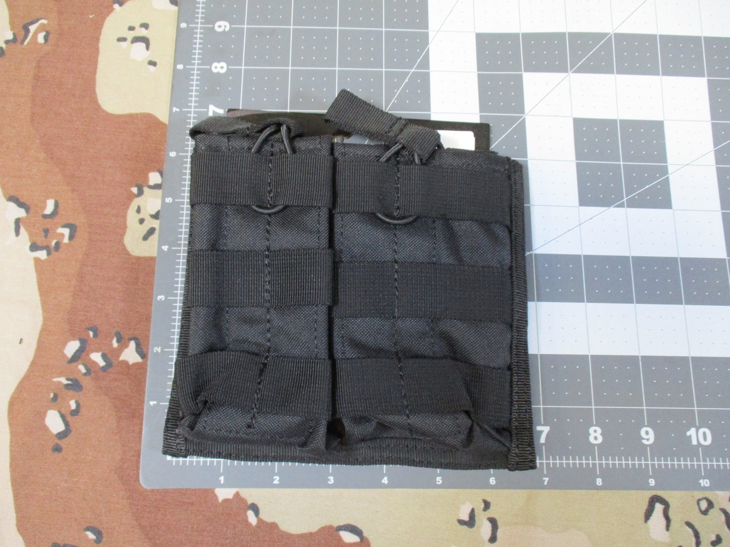2x Voodoo Tactical 20-8585 Double Open Top Mag Pouch MOLLE Black New