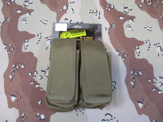 Voodoo Tactical 20-7218 Double Mag Pouch Coyote Nato or combloc
