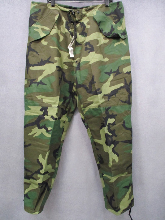 US Military ECWCS Gore-Tex Trousers Woodland Camo Large Long New With Tags