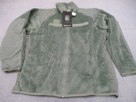 US Military ECWCS Gen III Level 3 Fleece Jacket Foliage Green Large Long New