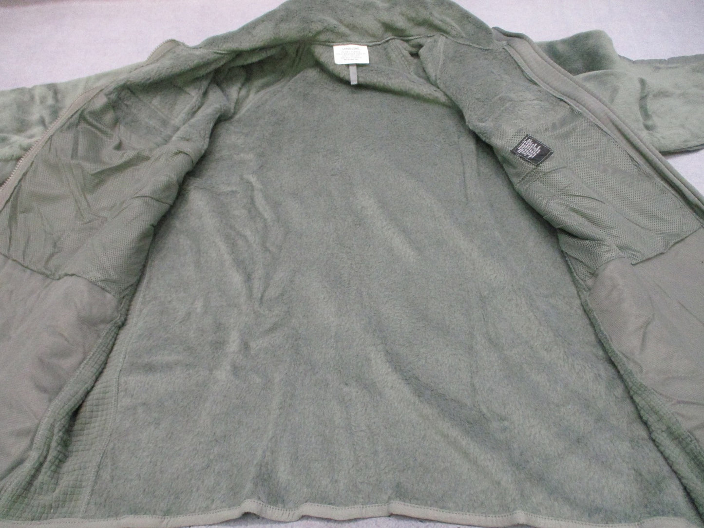 US Military ECWCS Gen III Level 3 Fleece Jacket Foliage Green Large Long New