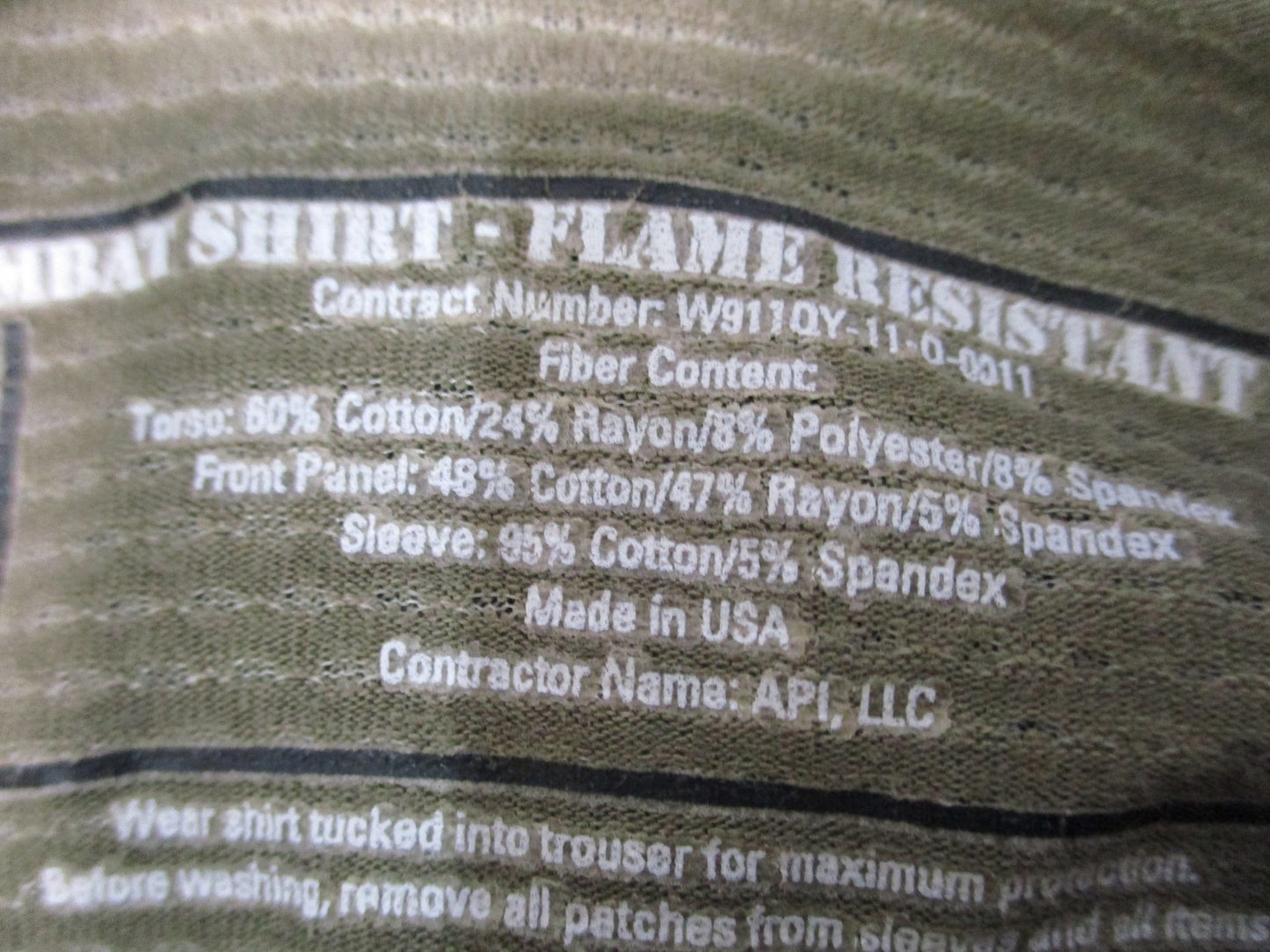 US Army Combat Shirt Flame Resistant Multicam Tactical Uniform Size Medium NSN