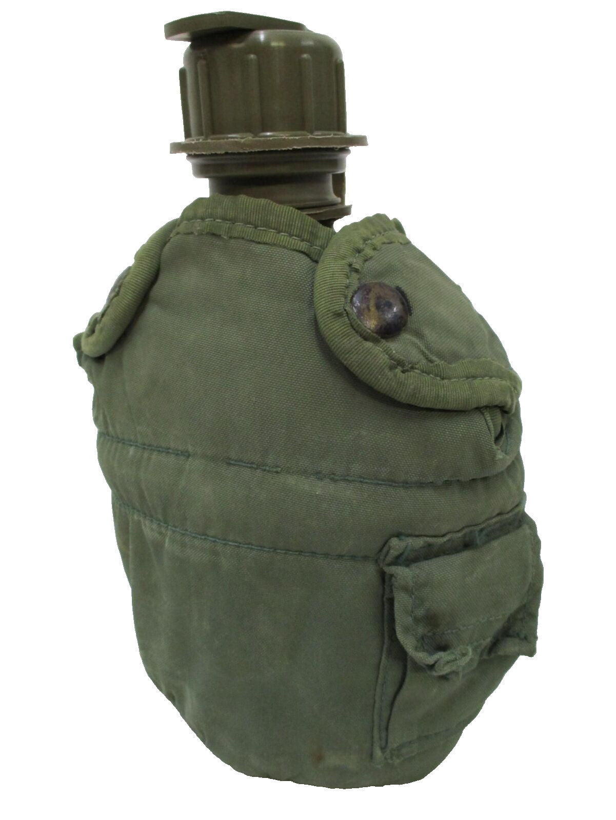 USGI Military Issue 1 Quart Canteen Set Kit with Cup and ALICE Pouch, Used